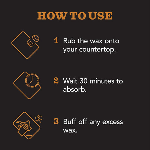 CLARK’S Stone and Concrete Wax, Soapstone Wax with Orange and Lemon Extracts, Preserves and Protects Surfaces