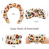 VELSCRUN 6 Pack Spa Headband Set, Makeup & Face Wash Headbands for Women, Leopard D