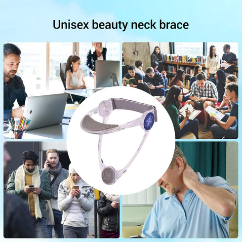 Neck Stretcher, 360 Degree Adjustable Neck Support, Ergonomic Cervical Traction Device for Pain Relief