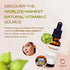 Natural Vitamin C Facial Serum, 100x More Vitamin C Than an Orange, Anti-Aging Hydrating Skincare, 1 fl oz