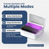 UV Toothbrush Sanitizer Holder & Cleaner with LED Clock Display & Hot Air Drying Wall-Mounted UV Tooth Brush Holder