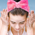 8 Pack Spa Headband for Women Headband for Washing Face Soft Coral Fleece Skincare Headband Makeup Headband Bow Hair Bands Head Wraps for Facial Face Wash Headband Spa Gifts Party Favors