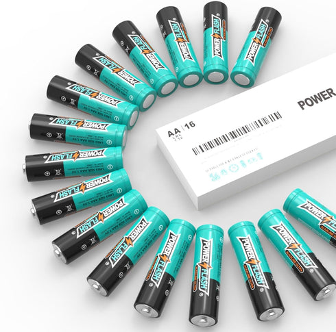 AA Batteries with Fresh Date, 16 Count Industrial Pack - Ultra Long-Lasting Triple A Alkaline Battery