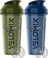 2 Pack 28 oz Protein Shaker Bottles for Protein Mixes - Leak Proof Shaker Cups - Green & Blue