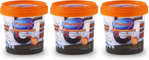 Drain Opener Powder | Hair Drain Clog Remover | Drain Cleaner For Toilets, Sinks, Tubs - Septic Safe | 3 Uses + Hair Snake