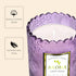 Toptime 100% 5.3OZ, 30HR Lavender Scented Candle, Purple Glass Jars - Natural Soy, Burn Time Aromatherapy for Home