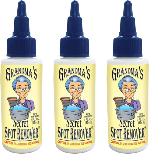 Grandma's Secret Spot Remover - Chlorine, Bleach, Toxin-Free Stain Remover for Clothes - 3 Pack
