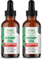 Organic Hemp Seed Oil (2 Oz), Peppermint Flavor, High Potency 30,000 mg for Natural Pain Relief