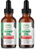 Organic Hemp Seed Oil (2 Oz), Peppermint Flavor, High Potency 30,000 mg for Natural Pain Relief