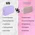 Small Makeup Bag for Purse, Mini Pouch Travel Makeup Bag Zipper Pouches Organizer for Women and Girls (Purple)