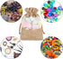 CCINEE 12PCS Burlap Drawstring Gift Bag, 5 X 7 Inch Organza Treat Bags for Jewelry, Sheer Easter Gifts Pouch
