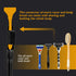 Razor Extension Shaver Handle, Adjustable Length Groomer for Leg and Body, Hair Brush Handle for Wet or Dry Brushing