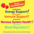 B Complex Gummies for Kids, with Vitamin C, Niacin, B6, Folic Acid, B12, Biotin, Strawberry Flavor, 60 Gummies