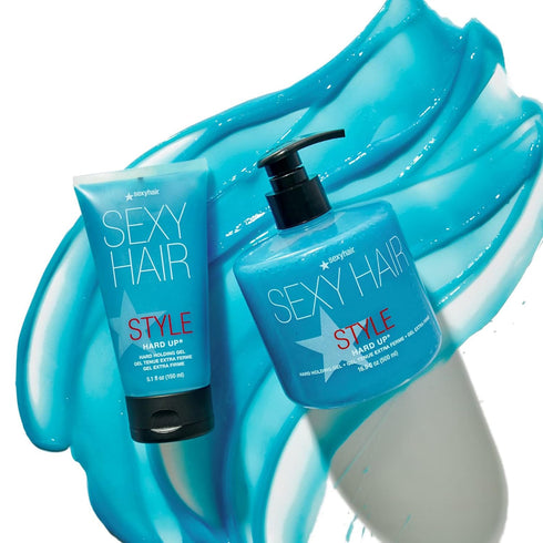 SexyHair Hard Up Gel, Extreme Hold, Non-Flaking Formula, All Hair Types