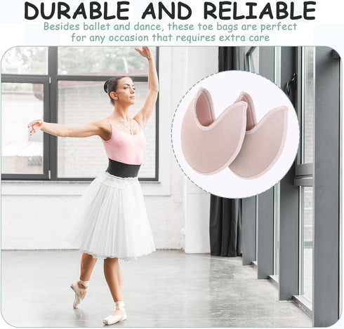 Tucnoeu 1 3.54 3.15inch Pair Soft Ballet Toe Pads Foot Care Toe x High Heels Toes Caps Toes Pads for Pointe
