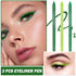 3PCS Green Eyeliner Pencil Set Colorful Eyeliner Metallic Glitter Eyeliner Pen,Shimmer Eye Shadow Pencil Professional Eye Liner Makeup Kit - Set B
