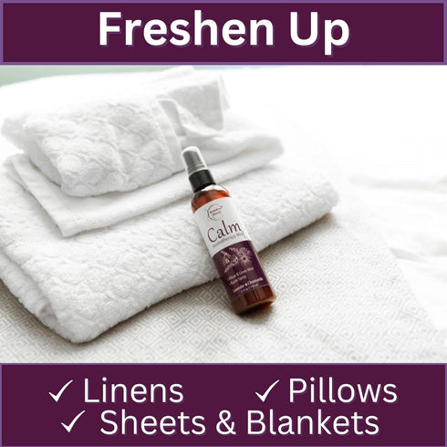 Lavender Spray Aromatherapy Mist Set of 2 - Natural Linen Spray and Pillow Spray with Lavender & Chamomile
