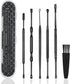Hion 6 Pcs Ear Wax Removal Kit, Professional Double-Headed Ear Pick Tools with Cleaning Brush and Storage Box