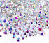 Zealer 1800pcs Crystals AB Nail Art Rhinestones, Round Beads, Flatback Glass Charms for Nails, Crafts, 300pcs Each