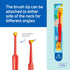 TEPE Interspace Angled Soft Toothbrush for Braces with Single-End Tuft and Removable Head, 12 Pack.