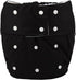 Sigzagor Teen Adult Cloth Diaper Nappy Reusable Washable for Disability Men (Black)