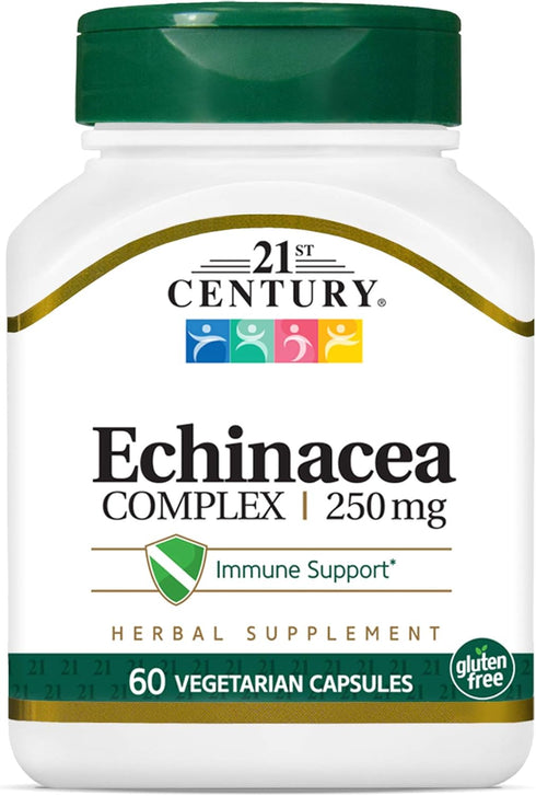 21st Century Echinacea Extract Veg Capsules, 60 Count