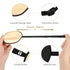 Skylety 3 Pieces Silk Eye Patch for Adult Women, Adjustable Lazy Single Eyepatch with Elastic Strap (Black, Champagne,