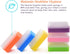 Special Supplies Baby Bath Sponges (6 Pack) - Soft Foam Sensory Scrubber with Cradle Cap Brush for Infant, Toddler Skin
