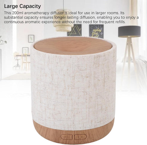 ZDAGELD 200ml 18dB Essential Oil Diffuser, Large Capacity Aromatherapy Diffuser with Quiet Operation, Auto Shut Off