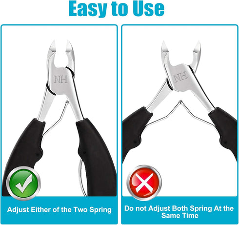 New Huing Professional Toenail Clippers for Men & Seniors, Thick & Ingrown Nail Grooming Tool