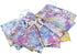 Wudygirl 100pcs Drawstring Organza Bags, 3.54x4.7 inches, White Coralline Pattern for Jewelry, Candy, Wedding Favors