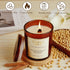 Home,2 Pack Candles,22.6 oz Scented Candles for Wood Wick Pumpkin Spice Scented Natural Soy Wax Candles with Gift