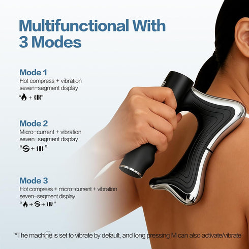 Heated Muscle Scraping Tool,Electric Fascia Knife,Portable Muscle Relaxation Therapy Device for Belly, Arm, Waist, Leg