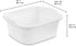 Tribello Plastic Wash Tub Dishpan, 12 Quarts Heavy Duty Basin for Soaking Feet, Laundry, and Storage Cleaning
