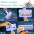 Pet Hair Remover Roller, Dog & Cat Fur Remover with Self-Cleaning Base, Efficient Animal Hair Removal Tool, Purple