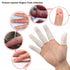 ANCIRS Gel Finger Support Protector Gloves, Silicone Fingertips for Cracking Hands, Eczema Skin (20pcs White)