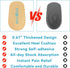 Heel Cushions for Pain Relief, Inserts for Shock Absorption, 1 Pair for Achilles Tendonitis and Bone Spur (Beige, Large)
