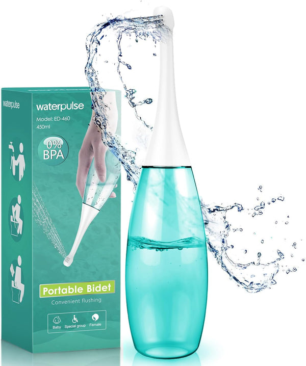 Postpartum Cleansing Care, 400ml Portable Tool - Green, Inverted Travel Toilet Seat for Hygiene Care