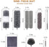 Microfiber Duster for Cleaning, 9PCS Extendable Feather Duster (Stainless Steel), 30 to 100 Inches