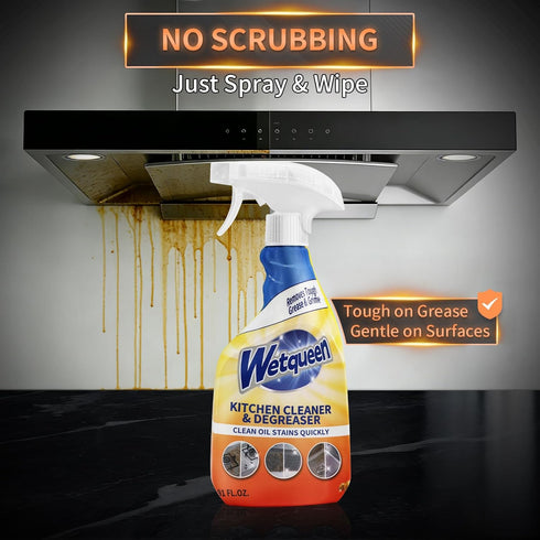 WETQUEEN Nozzle, 16.91 Oz All Purpose Cleaner Spray, Heavy Duty Kitchen Degreaser Foam & Stubborn Stain Remover