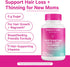 Pink Stork Postpartum Hair Loss Gummies, Biotin with Vitamin E, Postpartum Essentials for New Moms, 60 Gummy Vitamins