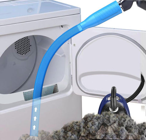 Dryer Vent Cleaner Kit Vacuum Attachment - Multiple Combinations V1 Lint Remover for Power Washer and Vacuum