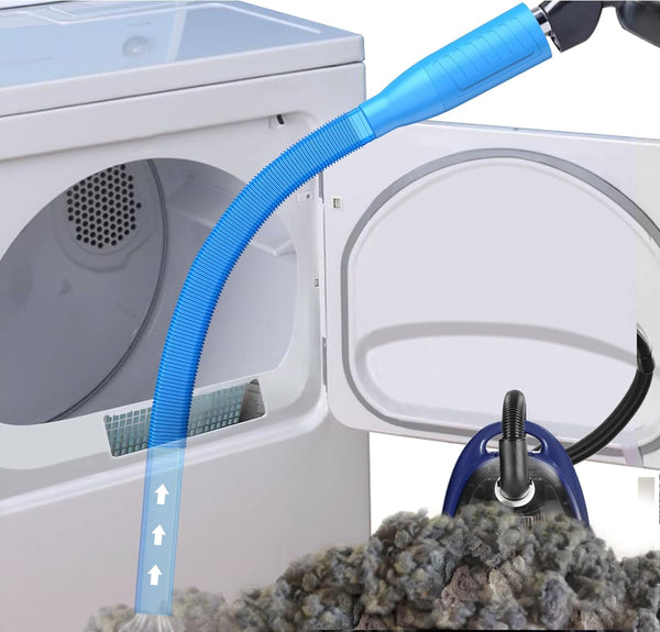 Dryer Vent Cleaner Kit Vacuum Attachment - Multiple Combinations V1 Lint Remover for Power Washer and Vacuum