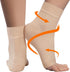 KEMFORD Ankle Compression Sleeve - Plantar Fasciitis Braces, Open Toe Compression Socks for Swelling, Arch Support