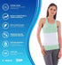 NYOrtho Tapered Abdominal Binder - Firm Compression Wrap, Breathable Stomach Support Post Injury or Surgery, 42-48 Inch