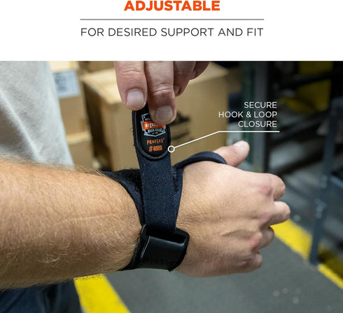 Ergodyne ProFlex 4020 Right Wrist Support, Black, X-Small/Small