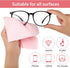 Molain 10 6 7 inch Pieces Microfiber Glasses Cleaning Cloths, Reusable Soft Lens Cleaning Cloth Pink Eyeglasses Cleaner