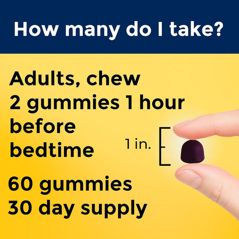Nature Made Time Release Melatonin 10mg Gummies - Maximum Strength Dosage, 100% Drug Free Sleep Aid for Adults, 60