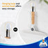 MR.SIGA All Purpose Silicone Squeegee for Shower Door, Streak Free with Bamboo Handle and Suction Hook