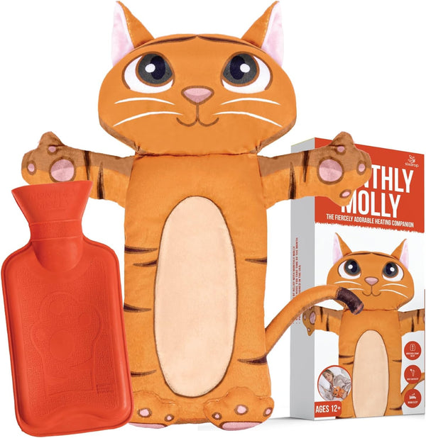Sixdrop Monthly Molly - Cold & Hot Water Bottle for Pain Relief &